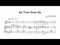 As Time Goes By - Piano Sheet Music