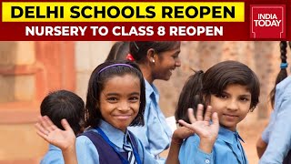Delhi Schools Reopen For All Classes With 50% Capacity After 19 Months Of COVID-Forced Closure