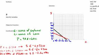 Linear Programming Word Problem Example 2