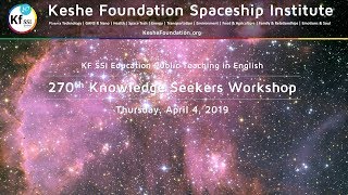 270th Knowledge Seekers Workshop - April 4, 2019