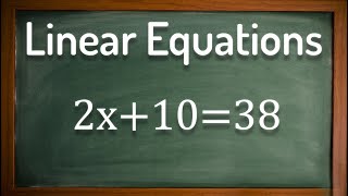 Solving linear equations in two steps - GCSE Maths