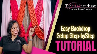 Easy backdrop setup for beginners