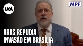 Aras lamenta invasão de golpistas em Brasília: ‘Temos que resolver com mais democracia’