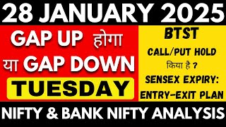 NIFTY PREDICTION FOR TOMORROW  BANKNIFTY ANALYSIS FOR 28 JANUARY 2025 MARKET ANALYSIS FOR TOMORROW