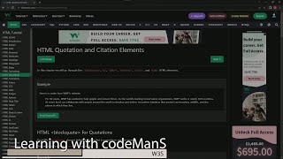 (SCRAPPED) 🌐 Master HTML with W3Schools 🖥️ HTML Quotation and Citation Elements 📚