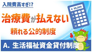 【生活福祉資金貸付制度】医療費が払えない時に頼りたい公的制度を解説