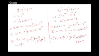 Eng. Math 2017/10/16 - Euler-Cauchy \u0026 Ch2.6