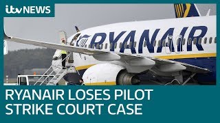 Ryanair pilots to strike but airline says flights will go ahead | ITV News