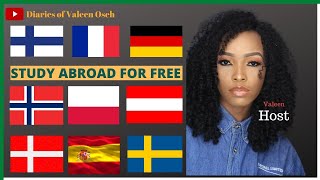 Best countries to study abroad for free 2021| Budget-friendly study abroad destinations| Valeen Oseh