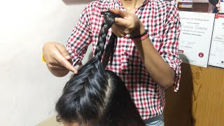 पतले और छोटे बालों में बनाए लड़कियों की यह फ्रेंच चोटी. New Hairstyle For Girls in short hairs.