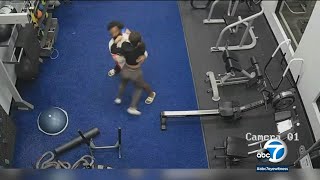 Terrifying video shows woman fight off attacker inside empty gym