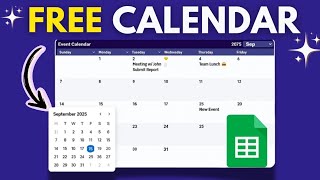 Dynamic Calendar Google Sheets Tutorial 2026 | Free Template + Step by Step