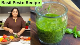 Basil Pesto Recipe with Pesto Pasta Recipe - Yummy Tummy Aarthi