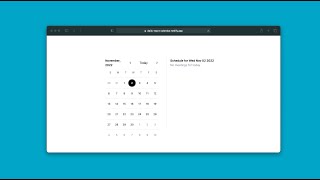 Build a react tailwind calendar ui from scratch