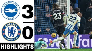 Chelsea vs Brighton 0-3 || Mitoma Goal \u0026 Minteh Goal || Premier League Highlights \u0026 Goals 20225