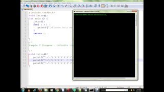 INFINITE LOOP IN C PROGRAM
