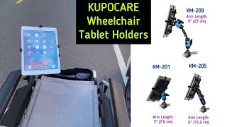 KUPOCARE - Wheelchair Tablet Mounts | Wheelchair Tablet Holder | How to mount a tablet on wheelchair