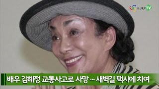 [AJU TV] 영화배우 김혜정 교통사고로 별세...새벽 교회 가다 택시에 치여