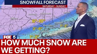 NYC weekend snow storm: How much is it going to snow in NY, NJ & CT? | Friday forecast