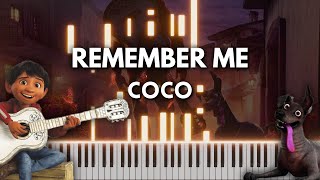Remember Me - Piano Tutorial / Cover (Coco Soundtrack) FREE MIDI