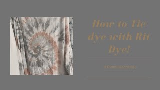 How to Tie Dye using RIT DyeMore, Liquid Dye, Powder Dye \u0026 Color fixative | Tameless