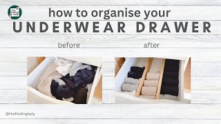 How to organise underwear | before and after underwear drawer RESET