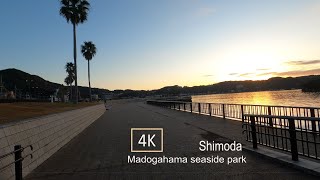 朝焼けの海遊公園  早朝散歩＿下田