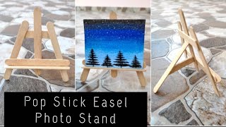 Pop Stick Easel | DIY | Photo Stand | Mini Easel | Ice Cream Stick DIY