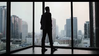 4K Man walking to an office window | Free Stock Video Footage [ No Copyright ]