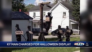 Kentucky man arrested over Halloween display depicting bodies of local officials
