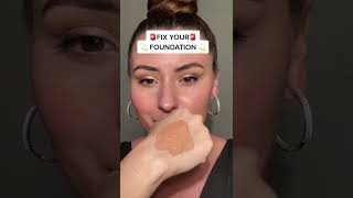Foundation too dark?! Do this 👏🏻❤️ #viralmakeup #makeuptutorial #shorts