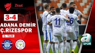 Adana Demirspor 3 - 4 Çaykur Rizespor MAÇ ÖZETİ (Ziraat Türkiye Kupası 5. Tur Maçı) 22.12.2022