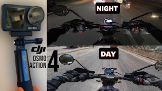 DJI OSMO ACTION 4! Day and Night Ride review! Unboxing! #dji #djiaction4