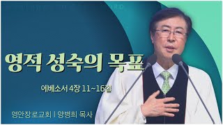 영안장로교회 양병희 목사┃영적 성숙의 목표 [C채널] 말씀의창