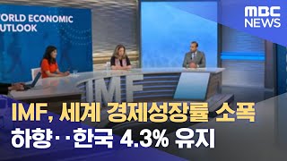 IMF, 세계 경제성장률 소폭 하향‥한국 4.3% 유지 (2021.10.13/뉴스투데이/MBC)