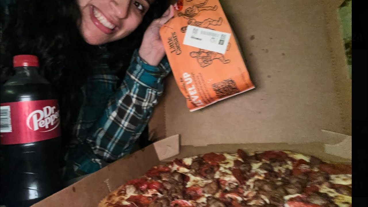 Asmr Little Caesars Mukbang Youtube