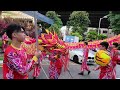 新加坡獅城揚威文化团 singapore yangwei big flag war drums dragon u0026 lion dance performances on 03 12 22