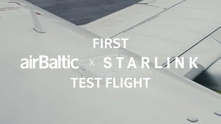 First Starlink Test Flight on airBaltic A220