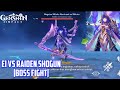 Ei VS Raiden Shogun [ Final Boss] +  Cut Scene Ending Story - Genshin Impact Indonesia