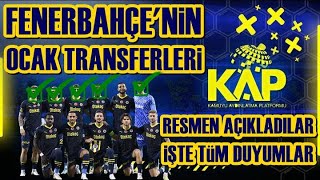 SONDAKİKA İşte Fenerbahçe'nin Ocak Bombaları! Transferi Böyle Duyurdular! %100 Olarak...