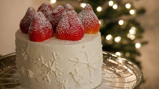 Christmas Cake - Strawberry Sponge Cake