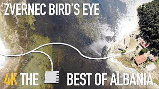 Albania, Vlore, Island of Zvërnec, Amazing Power place [4K Video], Bird's Eye view