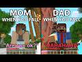 Dad VS Mom Portrayed by Minecraft #2