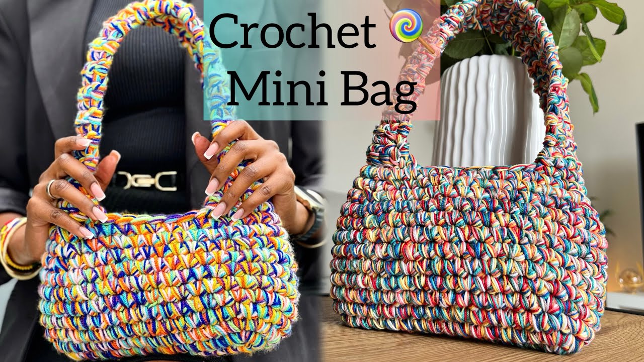 Crochet Easy And Fast Mini Bag Tutorial Youtube