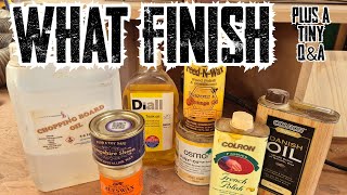 Workshop Wednesday, Wood Finishes explained.