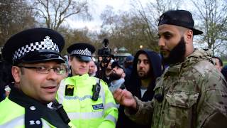 You cant pray! Muhammad Hijab & Police | Speakers Corner | Hyde Park