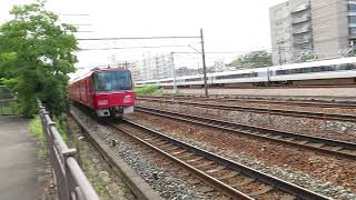 名鉄 3500系快速急行東岡崎行き 熱田駅付近で撮影 2018.9.16