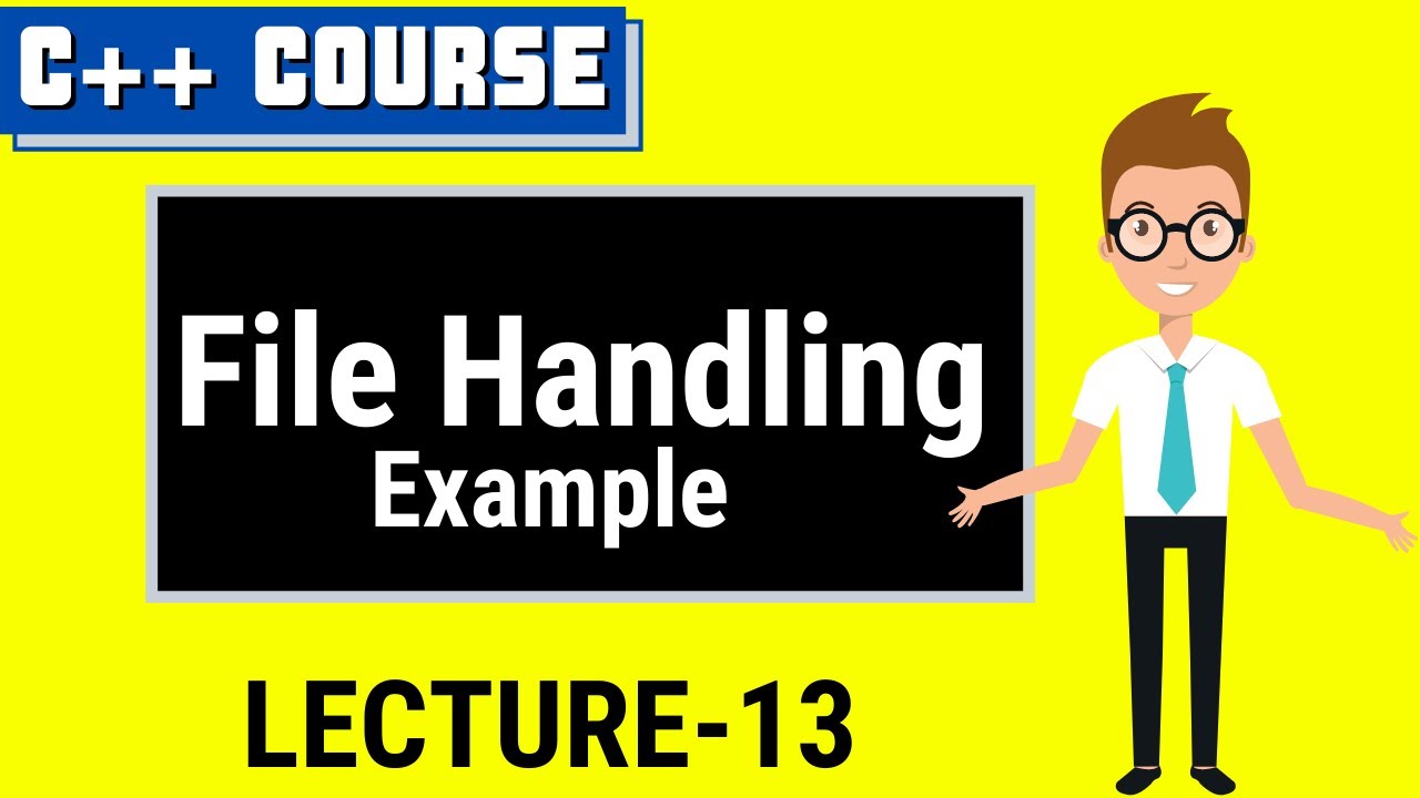 File Handling In C++ (b) |file Handling Example - YouTube