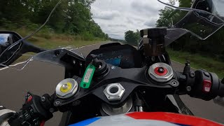 BMW M1000RR Testride | POV | Circuit de l'Anneau du Rhin | Uncut