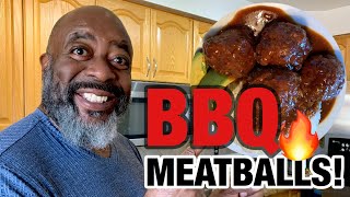 How to make BBQ MEATBALLS!